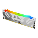 Memorie RAM Kingston, DIMM, DDR5, 32GB, 7200MHz, CL38, 1.35V, FURY Renegade White, RGB, Kit of 2 - imagine 4