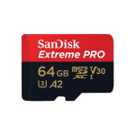 Card de Memorie Micro Secure Digital Card SanDisk Extreme PLUS, 64GB, Clasa 10, R/W speed: up to 100MB/s/ 90MB/s, include adaptor SD (pentru telefon) - imagine 2