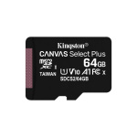 Card de Memorie MicroSD Kingston, 64GB, Select Plus, Clasa 10 UHS-I Performance, R: 100 MB/s - imagine 2