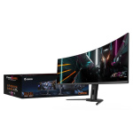Gigabyte monitor gaming 49", display 1,196.7 x 339.2 mm, Backlight Edge, Anti-glare, Rezolutie:  5120 x 1440(DQHD, Luminozitate: 250 cd/m2(TYP), Contrast: 1500000:1, Unghi vizualizare: 178°(H)/178°(V), timp raspuns: 0.03ms GTG, rata refresh: 144Hz, Interfata: 2 x HDMI, 1 x Display port, 1 x USB-C, 2 - imagine 10