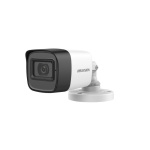 Camera de supraveghere Mini Bullet 2MP Hikvision DS-2CE16D0T- ITPFS(2.8MM), lentila fixa: 3.6mm, iluminare min.: 0.01 Lux @ (F2.0, AGC ON), 0 Lux cu IR: 25m, iesire: TVI/AHD/CVI/CVBS, alimentare: 12 VDC ± 25%, protectie: IP67, dimensiuni: 58 mm × 61 mm × 158.6 mm, greutate: 160g, temperatura de