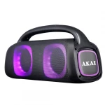 Boxa portabila Akai BT 5.0, putere RMS 60W, tensiune nominală: AC100-240V~,50Hz/60H, sensibilitate: 300±50mV, baterie: 7.4V 3600mAh, timp de incarcare:̃̃̃ ~4-6h, timp de lucru: ~ 3-5h, raspuns in frecventa: 60Hz-15KHz, puterea de emisie a canalului Bluetooth 0dbm, nr. difuzor și dimensiuni 2* 5" + - imagine 4