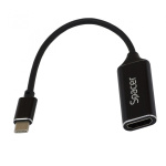 CABLU SPACER USB 3.1 TIP-C (T) LA HDMI (T) 15CM,  rezolutie maxim 4k@ 30Hz, negru - imagine 2