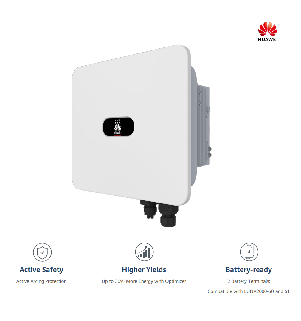overlay_018c70f69312e16488d43bd29fb9bdaf Invertor solar hibrid trifazat HUAWEI SUN2000-12K-MB0, max. 13,2kW, 2xMPPT, IP66, compatibil cu stocare LUNA2000 - imagine 1