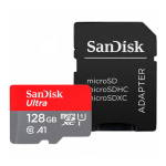 Card de Memorie Micro Secure Digital Card SanDisk Ultra, 128GB, Clasa 10, R/W speed: up to 100MB/s/, 90MB/s, include adaptor SD (pentru telefon) - imagine 3