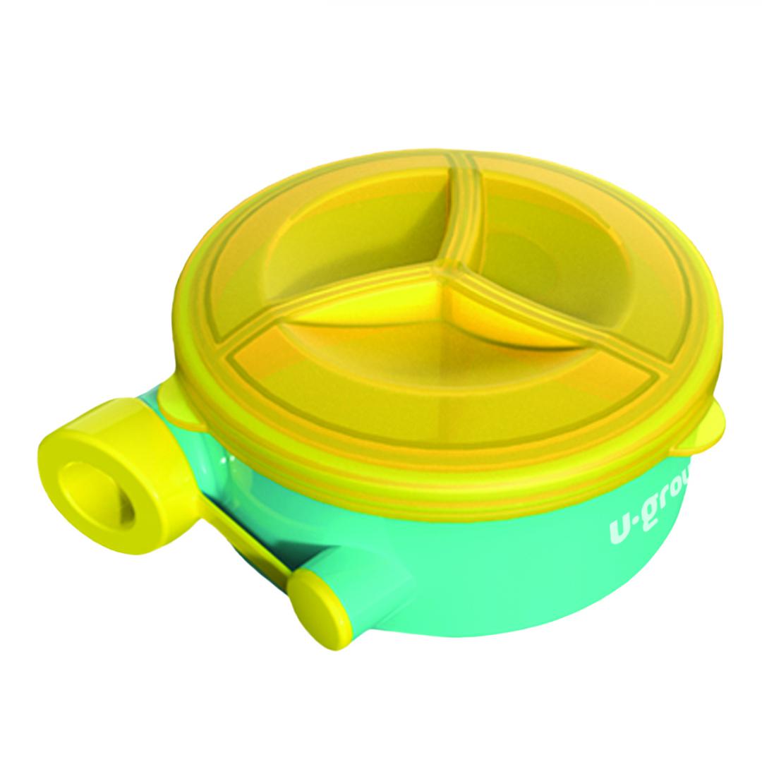 overlay_01af8aaa20eeecbf152e3f850caec584 Recipient lapte praf cu 3 compartimente ,250ml, U-Grow - imagine 1
