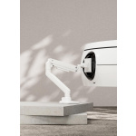 Suport monitor Serioux MM69-C012, compatibilitate  dimensiune ecran 17"-49", greutate maximă suportata: (per ecran): 2~20 kg,  VESA: 75x75, 100x100, inclinare: +50°~-20°, pivotare: +90°~-90°, rotația ecranului: + 180°~-180°, instalare: clemă, grommet, grosime recomandată pentru birou: clemă: 12~50mm - imagine 5