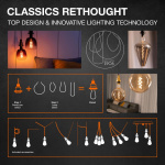 Pendul Ledvance Vintage 1906 Round Cromat, E27, max. 15W LED, Metal, IP20, Ø100mm, cablu 1.5m, bec neinclus - imagine 3