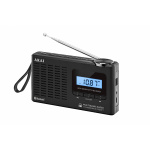 Radio cu ceas Akai APR-600 cu baterii 3x AAA, bluetooth 5.0, 0.8W, negru - imagine 6