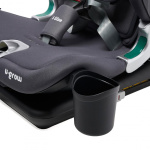 Scaun auto I-size U-Grow Goldfix Plus, isofix, 76-150 cm (9-36 kg), boxa bluetooth, gri - imagine 11