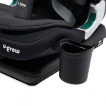 Scaun auto I-size U-Grow Goldfix Plus, isofix, 76-150 cm (9-36 kg), boxa bluetooth , negru - imagine 13