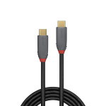 Cablu Lindy USB C la USB C Anthra Line, lungime 2m, putere 3.0, latime de banda suportata 20Gbps, rezolutie maxima 4K 4096x2160@60Hz, negru - imagine 2