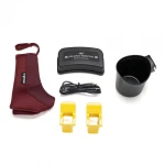 Scaun auto I-size U-Grow Goldfix Plus, isofix, 76-150 cm (9-36 kg), boxa bluetooth, rosu - imagine 13