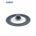 CAPAC STICLA CU MARGINE DIN SILICON AJUSTABILA PE 3 DIMENSIUNI 22/24/26 CM, COOKING BY HEINNER