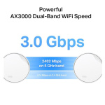 TP-Link AX3000 whole home mesh Wi-Fi 6 System, Deco X50-POE(3-pack); Dual- Band, Standarde Wireless: IEEE 802.11ax/ac/n/a 5 GHz, IEEE 802.11ax/n/b/g 2.4 GHz ,viteza wireless: 5 GHz: 2402 Mbps, 2.4 GHz: 574 Mbps, 2 x antene interne, 2×2 MU-MIMO, Mod Router, Mod Access Point, interfata: 3 x - imagine 4