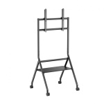 Stand TV mobil Serioux 13E-46FW, dimensiuni: 725x635x1615mm, compatibilitate  dimensiune ecran: 37""-86"", VESA: 200x200, 300x200, 400x200, 300x300, 400x300, 400x400, 600x400, greutate maximă suportata: 80 kg, greutate maximă suportata raft: 10 kg