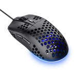 Mouse Trust GXT 928 Helox cu fir, optic, rezolutie meaxima 6400 DPI, negru - imagine 2