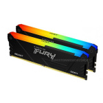 Memorie RAM Kingston Fury Beast RGB, DIMM, DDR4, 64GB, 3600MHz, CL18, 1.35V, Kit of 2, RGB Lighting - imagine 4