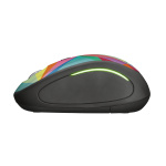 Mouse fara fir Trust Yvi FX Wireless Mouse - multicolor  Specifications General Height of main product (in mm) 95 mm Width of main product (in mm) 57 mm Depth of main product (in mm) 40 mm Total weight 84 g Formfactor compact Ergonomic design no  Connectivity Connection type wireless Bluetooth no - imagine 3