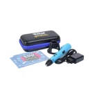 EDUSTICK 3D PRINTING PEN 1 PACK, 8 trepte de viteza, functie Auto sleep, Greutate: 63g, Dimensiuni: 184 x 31 mm., Diametru duza: 0,7 mm, Diametru filament: 1.75mm, Viteza: 120cm/min, Temperatura: 60 ~ 245 °C., Alimentare: 5 V, 2 A., Filamente compatibile: (1,75mm): PCL, PLA, PET-G, ABS, display LCD