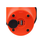Lanterna LED de mana Ledvance Spotlight, 3W + 1W COB, 300 lm, lumina rece (6500K), 4 moduri de iluminare, acumulator Li-Ion 2x1200 mAh, IP20, cablu incarcare USB inclus, Portocaliu/Negru - imagine 4