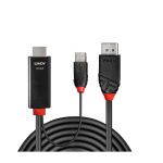 Cablu Lindy 1m HDMI la DisplayPort - imagine 2