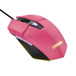 Mouse Trust GXT110W Felox cu fir,  6400 DPI, roz - imagine 4