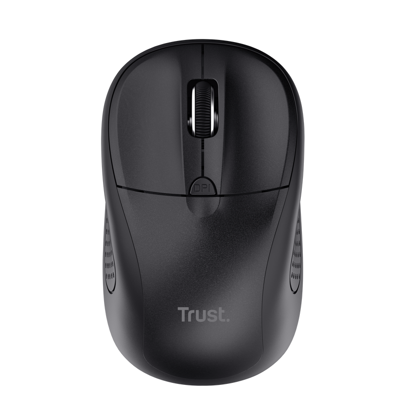 overlay_20b1e26b1c840444661e004e494f9558 Mouse Trust cu Bluetooth, ambidextru, 3 butoane (neprogramabile), DPI ajustabil (max. 1600), functioneaza cu 2 baterii AAA (incluse in pachet), negru - imagine 1
