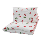 SET DE PAT SINGLE BUMBAC CHERRY - imagine 2