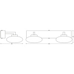 Aplica LED inteligenta pentru baie Ledvance SMART+ Wifi Orbis Elypse 340, 12W, 1000 lm, lumina alba (3000-6500K), IP44, 340x166x880mm, metal, Argintiu - imagine 3
