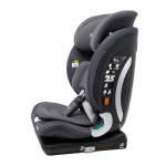 Scaun auto I-size U-Grow Goldfix Plus, isofix, 76-150 cm (9-36 kg), boxa bluetooth, gri - imagine 4