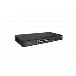 LevelOne GES-2118P Hilbert 18-Port Gigabit PoE Smart Lite Switch, 16 PoE Outputs, 2 x Gigabit SFP, 802.3at/af PoE, 230W PoE Power Budget, 440 x 190 x 44.5 mm