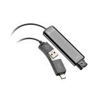 Poly DA75 USB to QD Black Adapter TAA