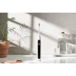 Set periuta de dinti smart sonica Oclean X Lite, Functii: Motor Maglev 72,000 miscari/min, 5 moduri, 65 dB, Capacitate baterie: 1100 mAh, durata utilizare: pana la 40 zile, IPX7 waterproof, perie Professional Clean, culoare: gri, continut pachet: periuta, carcasa pentru calatorie, cablu de - imagine 3