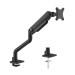 Suport monitor de birou Neomounts Next One DS70S-950BL1; pentru display-uri cu diagonale 17"-49", sistem de prindere VESA 75x75~100x100, greutate maxima suportata 18kg, full motion, tilt +/-90°, swivel +/-90°, rotate +/-90°, distanta fata de perete 11.9 - 65.6 cm; gas spring; culoare negru. Garantie - imagine 2
