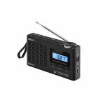 Radio cu ceas Akai APR-600 cu baterii 3x AAA, bluetooth 5.0, 0.8W, negru - imagine 7
