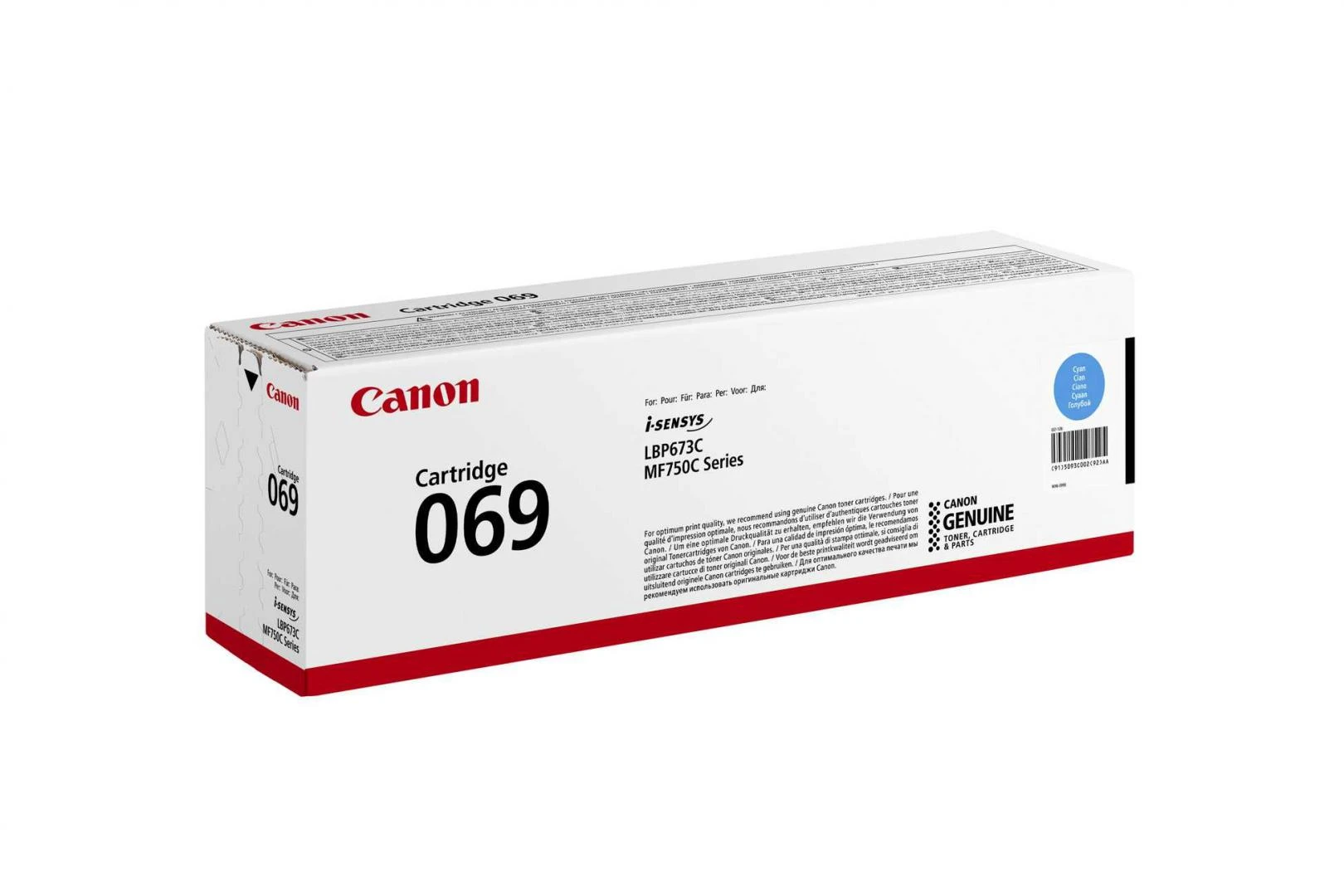 overlay_2d9ec3ba342fa2f4e3f1c982cab51481 Toner Canon CRG069C, Cyan, capacitate 1900 pagini, pentru i-SENSYS LBP673Cdw, MF754Cdw, MF752Cdw. - imagine 1