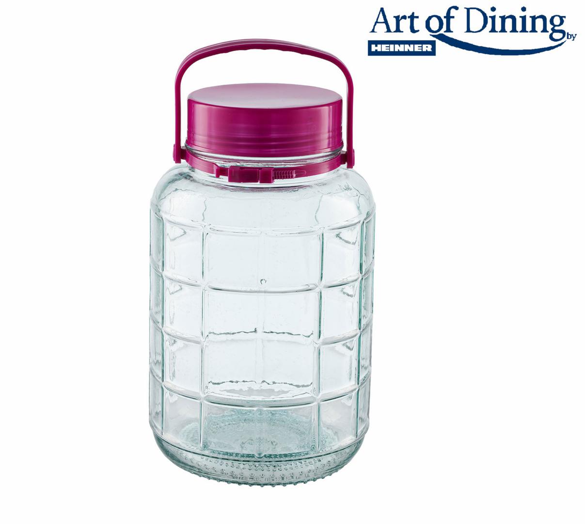 overlay_2ee2eea598e389ce6d3ff7a01c8720b6 BORCAN STICLA CU CAPAC PLASTIC 8L, ART OF DINNING BY HEINNER - imagine 1