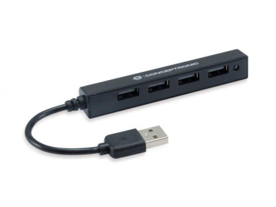 CONCEPTRONIC HUBBIES05B 4-Port USB 2.0 Hub, 96 x 15 x 15 mm - imagine 3