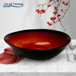 BOL OVAL CERAMICA 20 CM, VULCANO, ART OF DINING BY HEINNER - imagine 2
