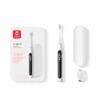 Set periuta de dinti smart sonica Oclean X Lite, Functii: Motor Maglev 72,000 miscari/min, 5 moduri, 65 dB, Capacitate baterie: 1100 mAh, durata utilizare: pana la 40 zile, IPX7 waterproof, perie Professional Clean, culoare: gri, continut pachet: periuta, carcasa pentru calatorie, cablu de