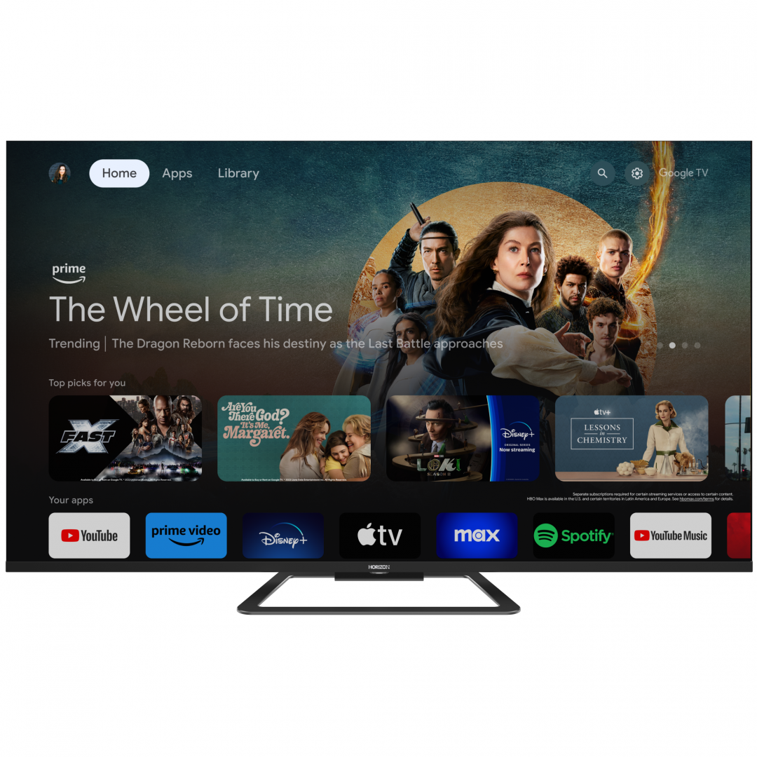 overlay_3b5853a80d3c8af423fcbaf0200f670e QLED TV HORIZON 4K-GTV 43HQ8590U/D, 43" QLED, 4K Ultra HD (2160p), Dolby Vision HDR / HDR10 / HLG, Digital TV-Tuner DVB- S2/T2/C, CME 800Hz, Googlecast + Google Assistant + BT, Contrast 3000:1, 350 cd/m2,1x LAN (RJ45), 1x CI+, 4x HDMI (v2.0), 2x USB v(2.0), 1x USB (v3.0),1x AV IN(Mini), 1x AUX, 1x - imagine 1
