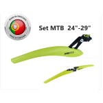 Set Aparatori Noroi LASALLE SPORTS OREGON Verde Lime 24"-29"