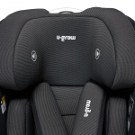 Scaun auto I-size U-Grow Goldfix Plus, isofix, 76-150 cm (9-36 kg), boxa bluetooth , negru - imagine 11