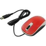 Mouse Genius cu fir, optic, DX110, 1200dpi, rosu, plug and play, USB - imagine 2