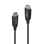 Cablu Lindy HDMI 8k60, fibra optica hybrid, lungime 20m, rezolutie maxima 7680x4320@60Hz 4:2:0 10bit, 3840x2160@120Hz 4:4:4 10bit, latime de banda 48Gbps, negru - imagine 3