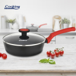 TIGAIE ALUMINIU FORJAT + CAPAC 24X6.5 CM, REDMOON, COOKING BY HEINNER - imagine 5