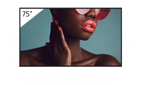 overlay_487b26b6c9bb7685c988f94dce1b761e Monitor signage Sony BZ40L, 75", 700nit, 24/7, UHD, panel IPS, D-LED, 8ms, contrast static 1200:1, contrast dinamic 600000:1, mătuire 47% with low reflection, Android 10, stocare 32GB. Miracast, Chromecast built-in, AirPlay, Apple HomeKit, Google Play Store. Conectivitate: WiFi (2.4GHz, 5GHz), BT - imagine 1
