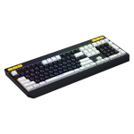 Tastatura mecanica cu fir Hator Icefall, conectivitate USB, polling rate 1000Hz, iluminare RGB pentru 8 zone diferite, tip switch membrana, material taste ABS cu gravare laser si acoperire UV, negru-alb - imagine 3