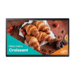 Monitor signage SAMSUNG QB24C, 24", 250nit, 16/7, FHD, 14ms, contrast static 1000:1, mătuire 25%, Tizen 7.0, MagicINFO, stocare 8GB. Temperature sensor, auto source switching & recovery, Button Lock, Hot key option, Plug&Play. Conectivitate: WiFi, BT, 1xHDMI1.4, HDCP2.2, 1xUSB2.0, 1xLAN, 1xRS232C